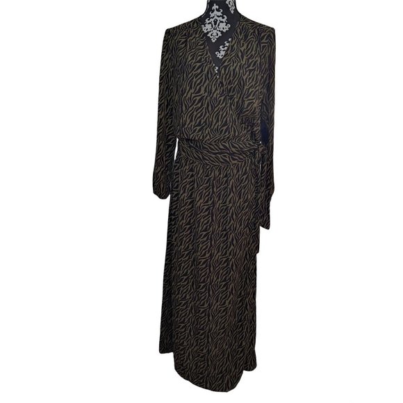 Scoop Womens Long Sleeve Wrap Maxi Dress Size L (12-14) - Picture 12 of 12